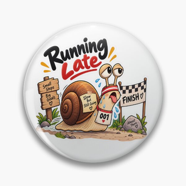 Item preview, Running Late Funny Snail Slow But Still Going designed and sold by Genzfirevibes.