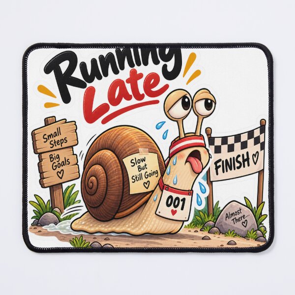 Item preview, Running Late Funny Snail Slow But Still Going designed and sold by Genzfirevibes.