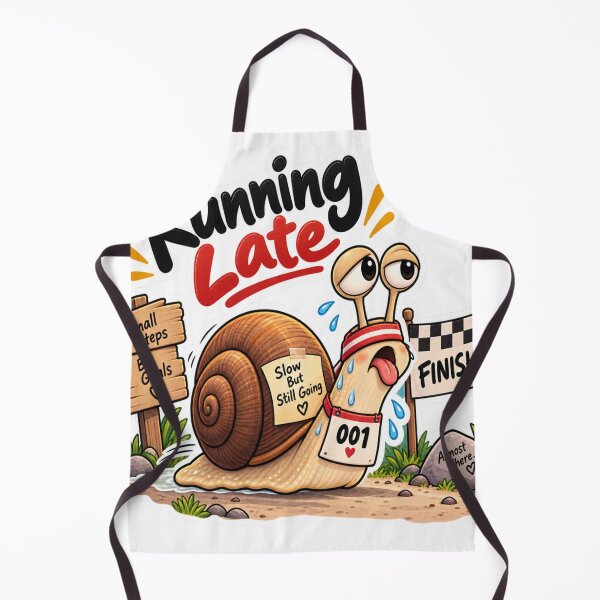 Item preview, Running Late Funny Snail Slow But Still Going designed and sold by Genzfirevibes.