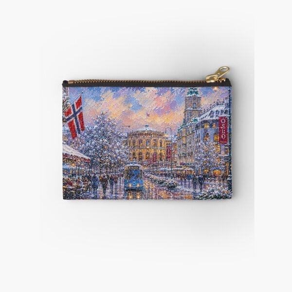 Item preview, Oslo painting, Norway – a winter day in this beautiful Scandinavian city. designed and sold by GalleryKauffeld.