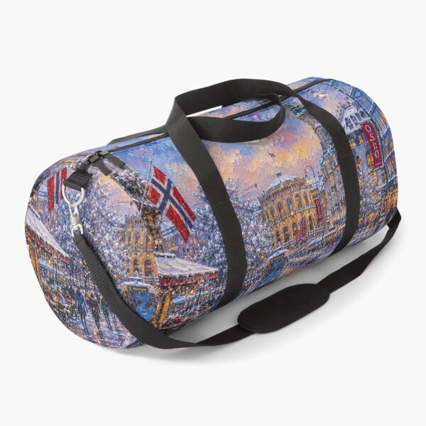 Item preview, Oslo painting, Norway – a winter day in this beautiful Scandinavian city. designed and sold by GalleryKauffeld.