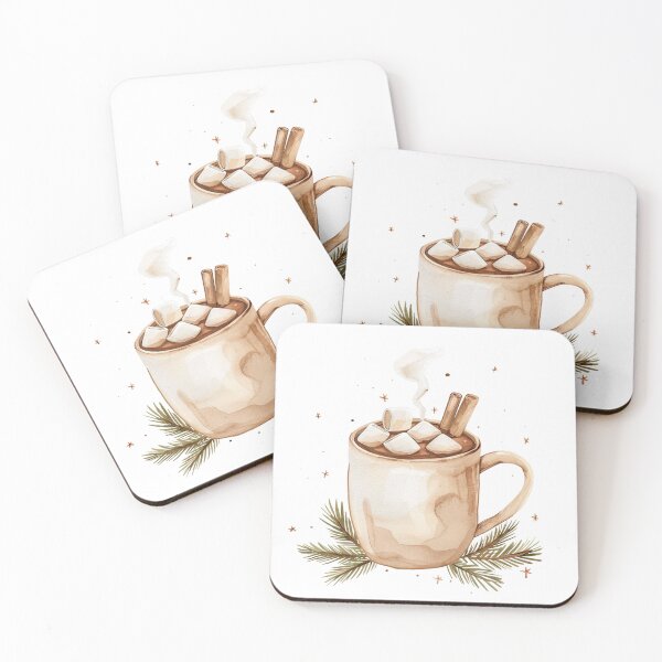 Item preview, Cozy Cocoa Mug Hygge Christmas Winter Art designed and sold by DreamelleStudio.