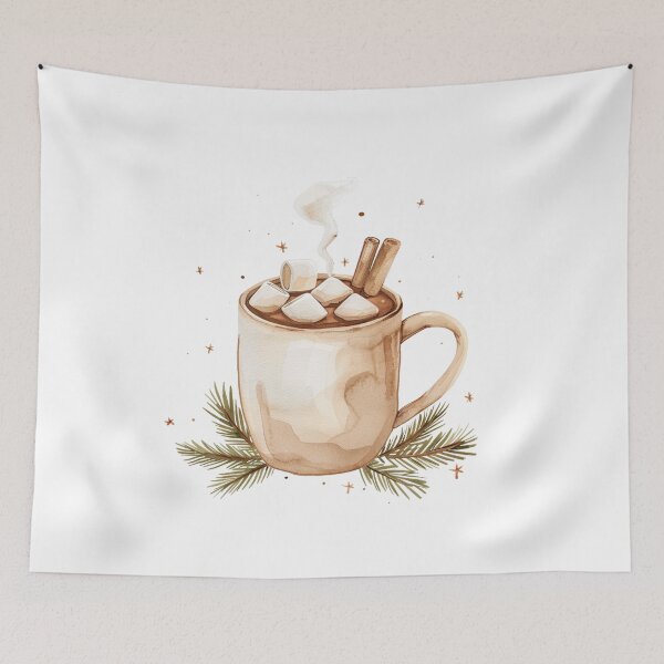 Item preview, Cozy Cocoa Mug Hygge Christmas Winter Art designed and sold by DreamelleStudio.