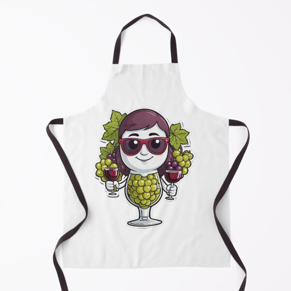 Item preview, Cute Wine Glass Character with Grapes Cool Sunglasses Look – Wine lover gift designed and sold by michallechowicz.
