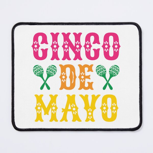 Item preview, Cinco De Mayo Festive Fiesta Maracas Typography designed and sold by DesignXShop117.