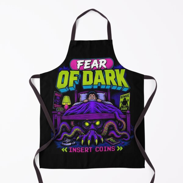 Item preview, Fear Of Dark Retro Arcade 80s Horror designed and sold by creativerooney.