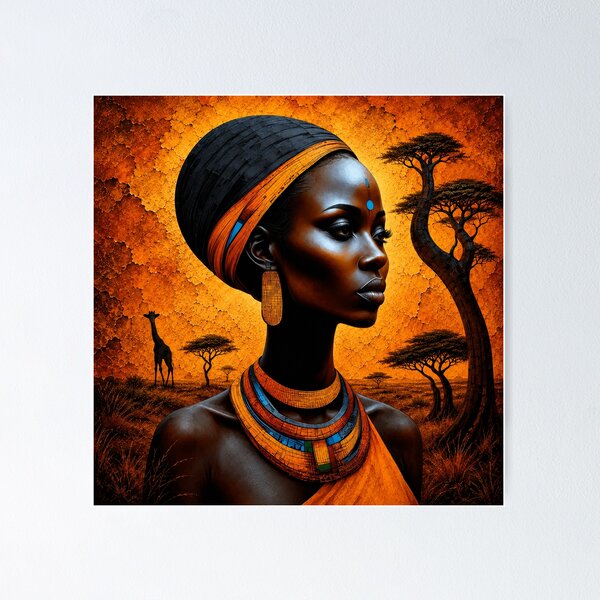 Item preview, AFRICAN QUEEN  designed and sold by johnnyssandart.