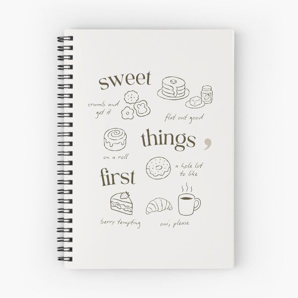 Item preview, Sweet Things First Dessert Food Pun  designed and sold by OneKindMakers.