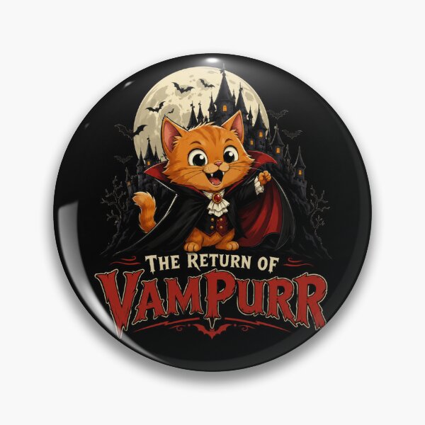 Item preview, The Return Of Vampurr Funny Cat designed and sold by TheEndDesign.