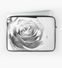 Black and White Rose Laptop Sleeve