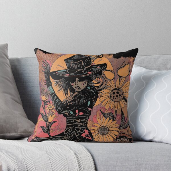 Item preview, Mystical Floral Poster: Sunflower Witch Vintage Art designed and sold by  Mythical Entanglement.