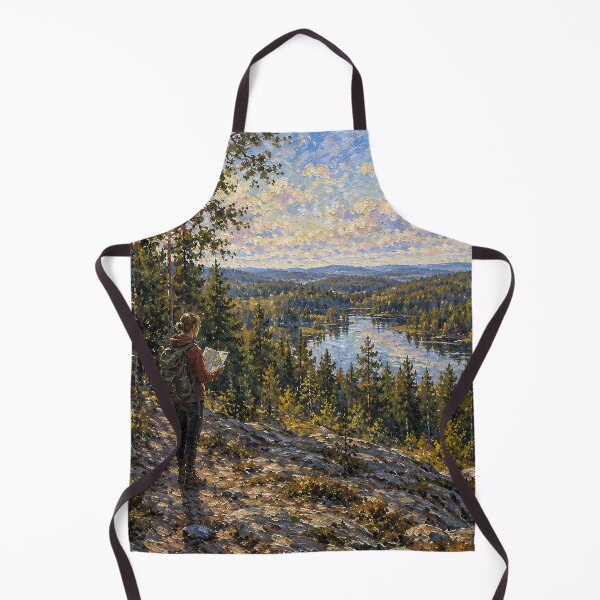 Item preview, Ostmarka, Oslo, Norway – a painting of a peaceful day in the beautiful Nordic forest. designed and sold by GalleryKauffeld.