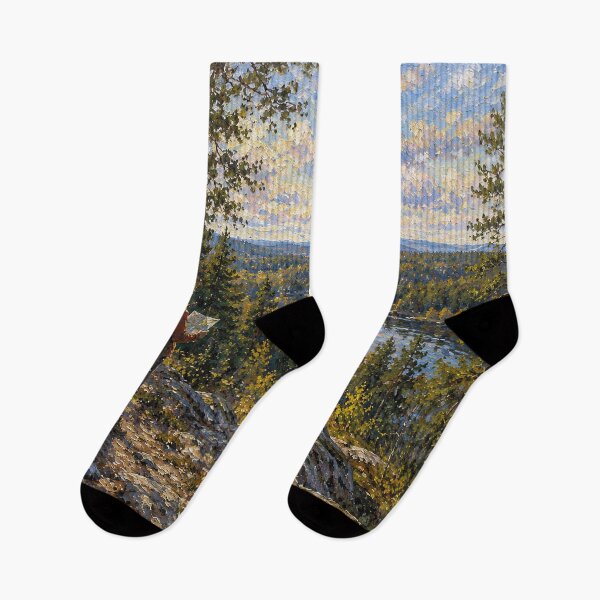 Item preview, Ostmarka, Oslo, Norway – a painting of a peaceful day in the beautiful Nordic forest. designed and sold by GalleryKauffeld.