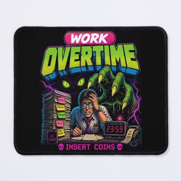 Item preview, Work Overtime Monster Vintage Arcade Game designed and sold by creativerooney.