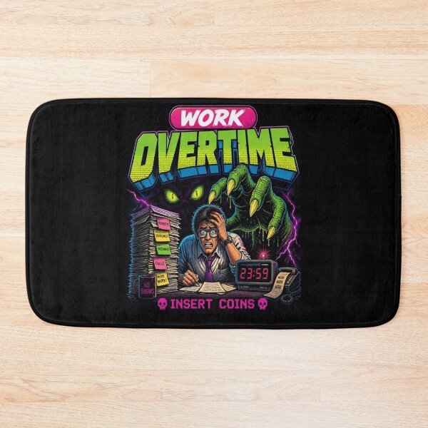 Item preview, Work Overtime Monster Vintage Arcade Game designed and sold by creativerooney.