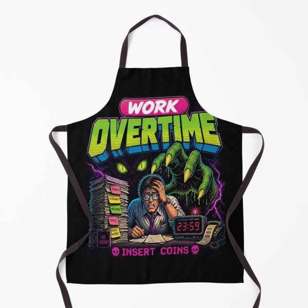 Item preview, Work Overtime Monster Vintage Arcade Game designed and sold by creativerooney.