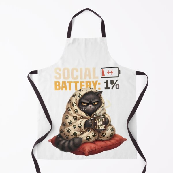 Item preview, Social Battery 1% Grumpy Cat Blanket designed and sold by Linework Studio.