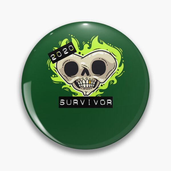 Item preview, 2020 Survivor - Skull In Shape Of A Heart 234 designed and sold by AYLISCROCHET.