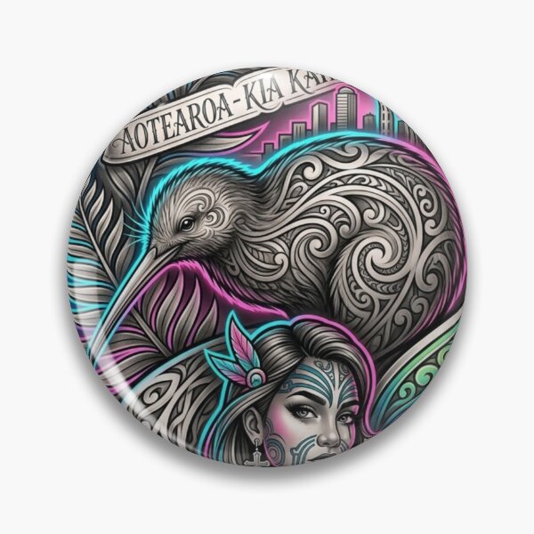 Item preview, Kiwi and Maori Symbolism Design designed and sold by kiwiartyfarty.