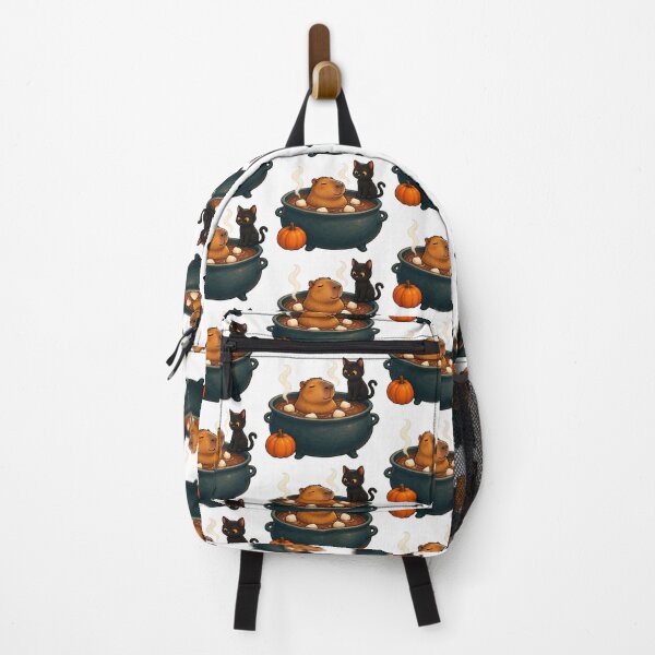 Item preview, Capybara and Black Cat Cauldron Club designed and sold by Thanat Pattern Studio.