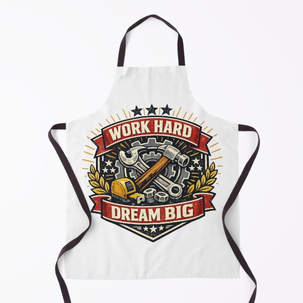 Item preview, Work Hard Dream Big – Vintage Workshop Emblem Vector Design designed and sold by mbmstores.