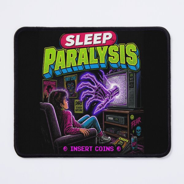 Item preview, Sleep Paralysis 80s Retro Horror TV designed and sold by creativerooney.