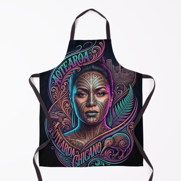 Item preview, Maori Tattoo Art with Skyline designed and sold by kiwiartyfarty.