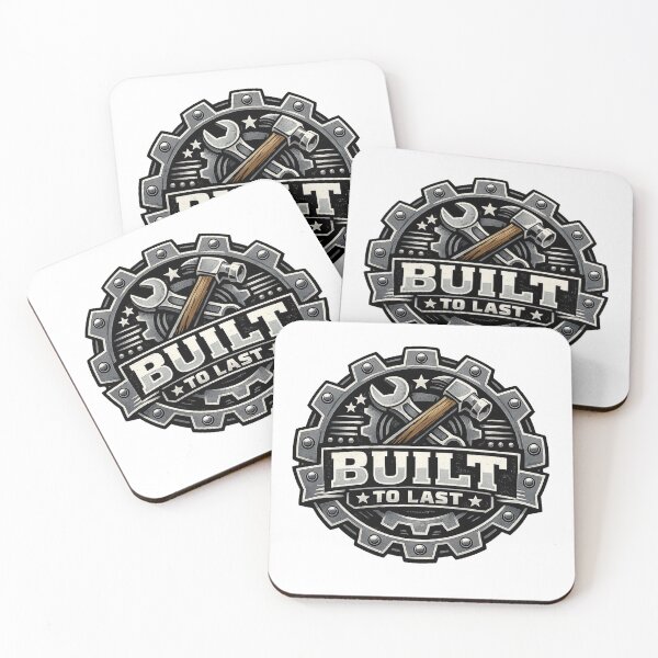 Item preview, Built to Last – Industrial Gear Badge Vector Design designed and sold by mbmstores.