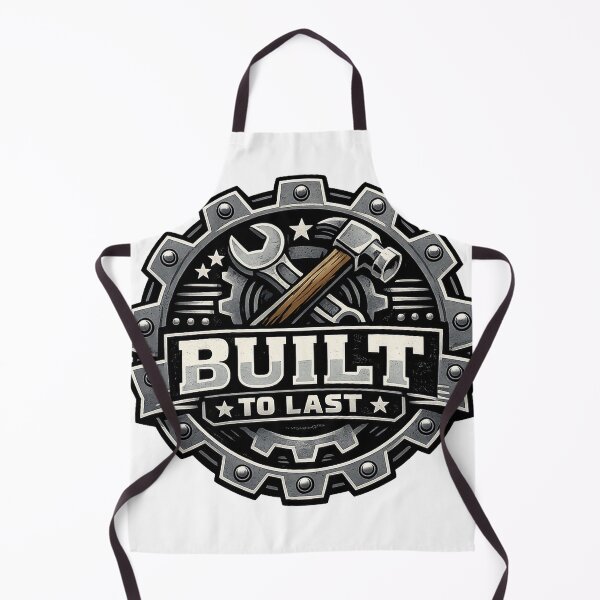 Item preview, Built to Last – Industrial Gear Badge Vector Design designed and sold by mbmstores.