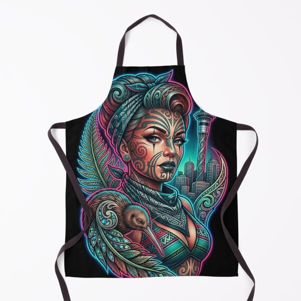 Item preview, Māori Woman and Kiwi Bird designed and sold by kiwiartyfarty.