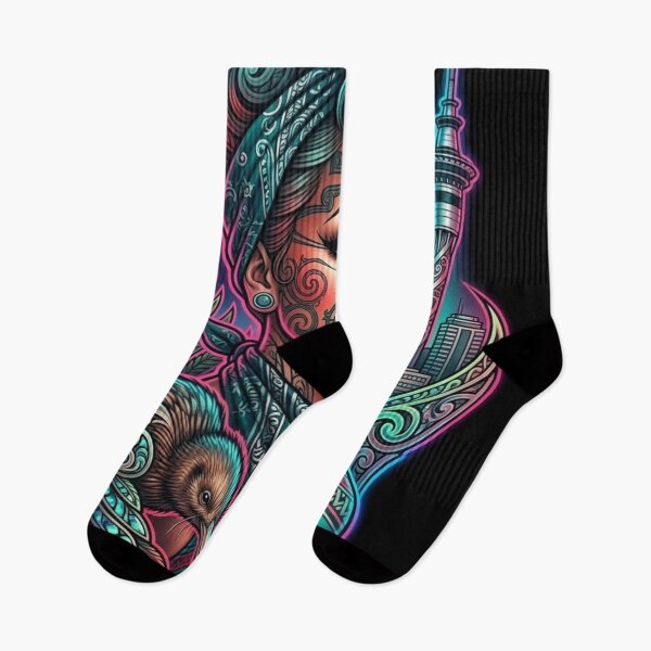 Item preview, Māori Woman and Kiwi Bird designed and sold by kiwiartyfarty.