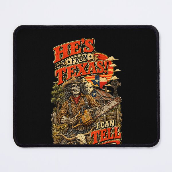 Item preview, Hes from Texas I Can Tell Chainsaw Horror Halloween  designed and sold by Juansustait.
