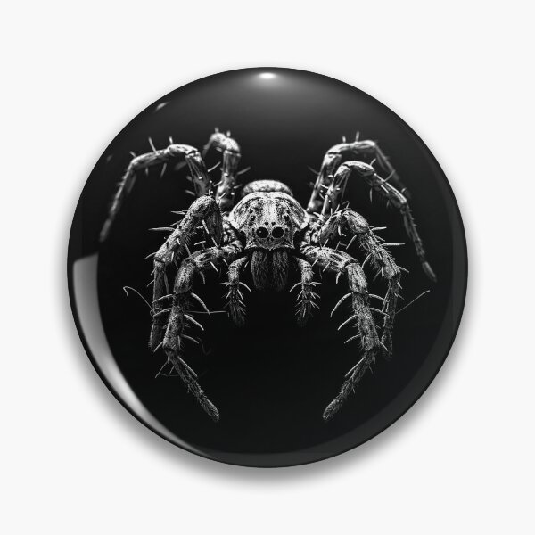 Item preview, Dark Spider Portrait Creepy Black and White Arachnid Horror Art Design designed and sold by inkoutninja.
