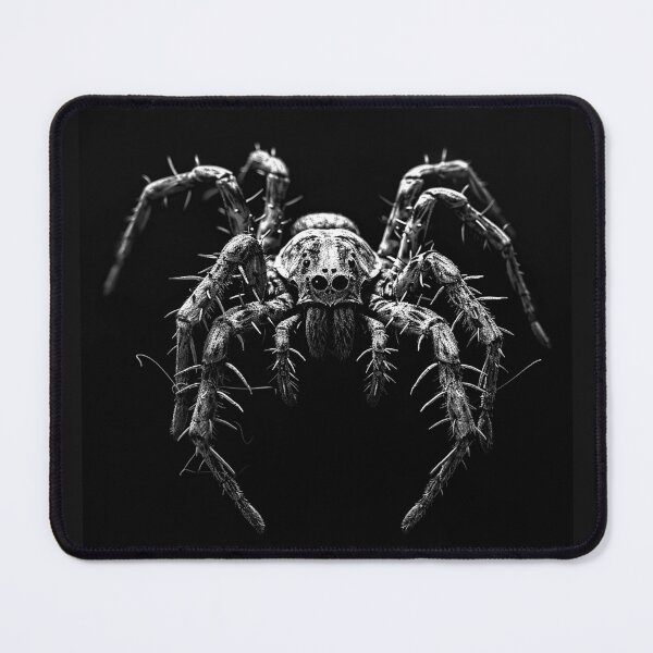 Item preview, Dark Spider Portrait Creepy Black and White Arachnid Horror Art Design designed and sold by inkoutninja.