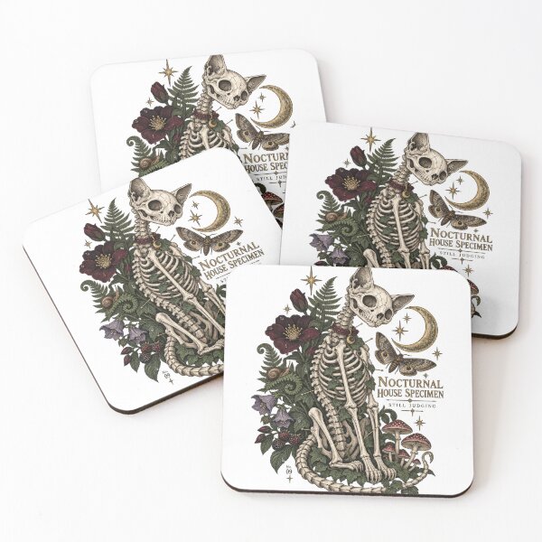 Item preview, Nocturnal House Specimen Gothic Cat Skeleton designed and sold by Trendy-Artistry.