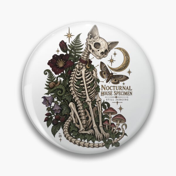 Item preview, Nocturnal House Specimen Gothic Cat Skeleton designed and sold by Trendy-Artistry.