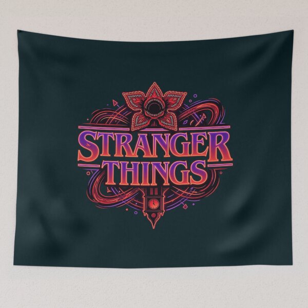 Item preview, Stranger Things Red Ornate Logo Design designed and sold by RayAndAnnShop.