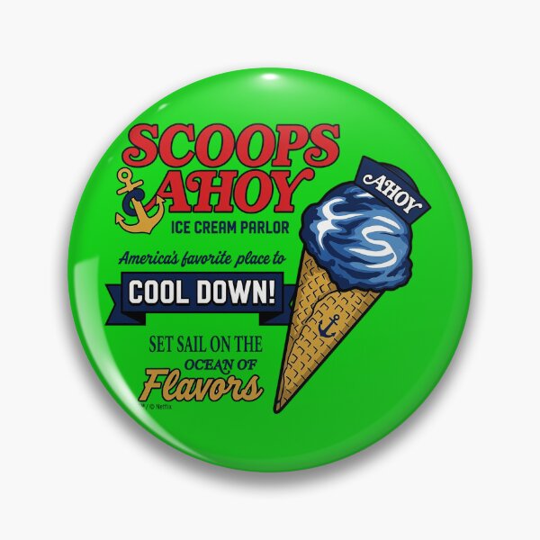 Item preview, Scoops Ahoy Ice Cream Floral Poster designed and sold by RayAndAnnShop.