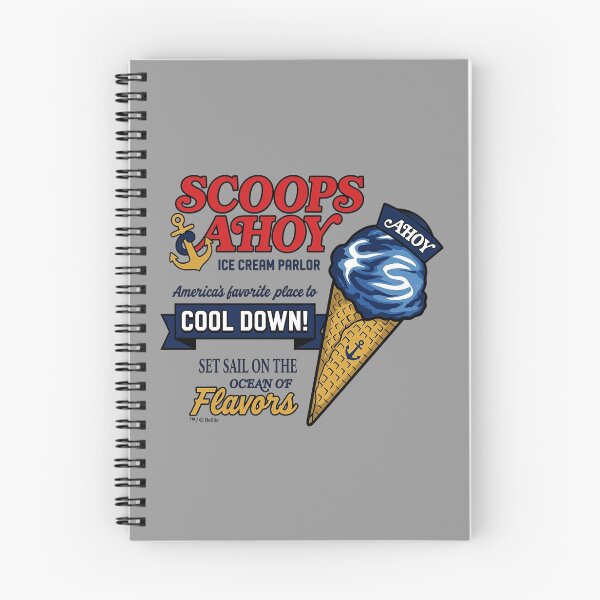 Item preview, Scoops Ahoy Ice Cream Floral Poster designed and sold by RayAndAnnShop.