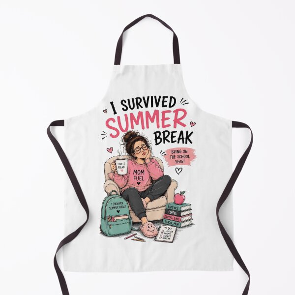 Item preview, I survived summer break- funny school mom design designed and sold by VeraLuta.