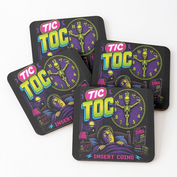 Item preview, Tic Toc Midnight Terror Retro Arcade designed and sold by creativerooney.