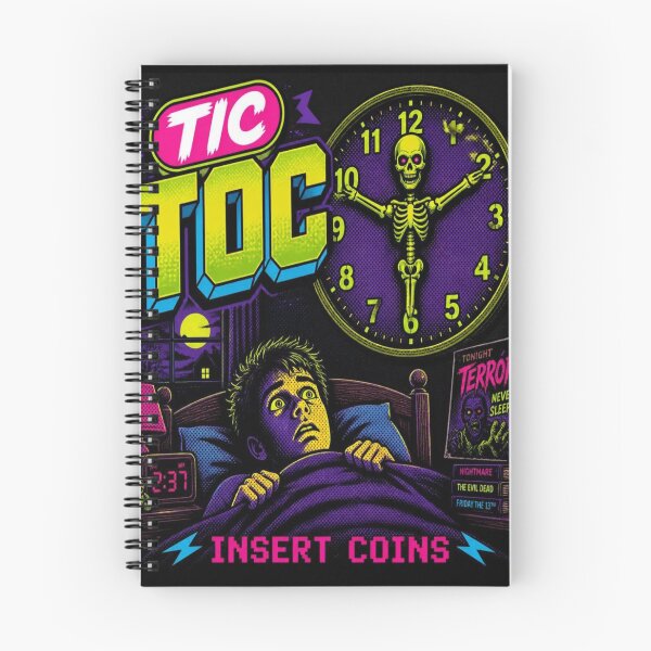 Item preview, Tic Toc Midnight Terror Retro Arcade designed and sold by creativerooney.