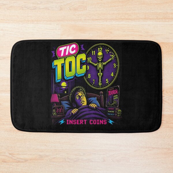 Item preview, Tic Toc Midnight Terror Retro Arcade designed and sold by creativerooney.