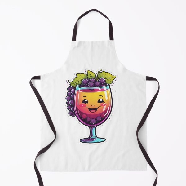 Item preview, Cute Wine Glass Character with Grapes 80s Synthwave Style – Wine lover gift designed and sold by michallechowicz.
