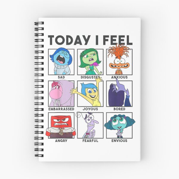 Item preview, Disney Pixar Inside Out 2 Today I Feel... Vintage Panels T-Shirt designed and sold by Magoya Store ⭐⭐⭐⭐⭐.