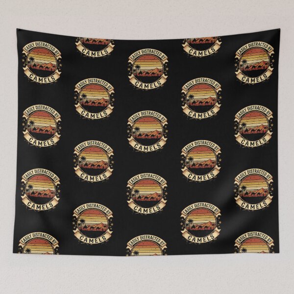 Item preview, Easily Distracted By Camels Animal Lover Desert Enthusiast designed and sold by OfficialPNGs.
