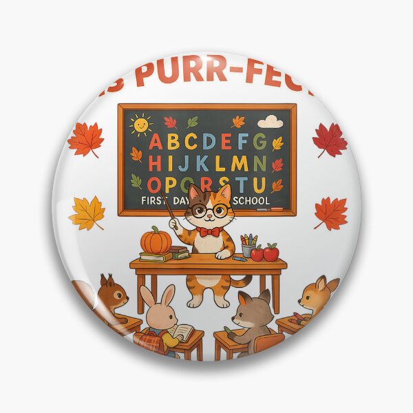 Item preview, Cute Cat Teacher Kindergarten is Purr-FECT Fall Autumn T-Shirt designed and sold by KTY-NUSS.