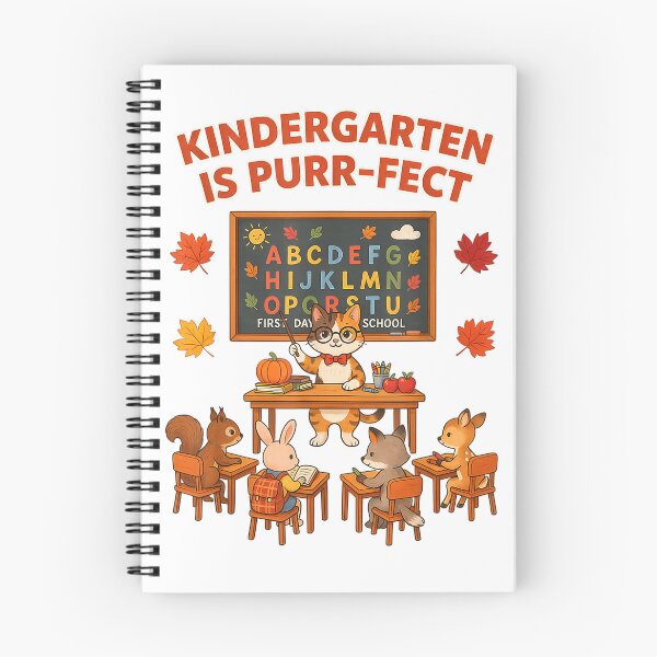 Item preview, Cute Cat Teacher Kindergarten is Purr-FECT Fall Autumn T-Shirt designed and sold by KTY-NUSS.