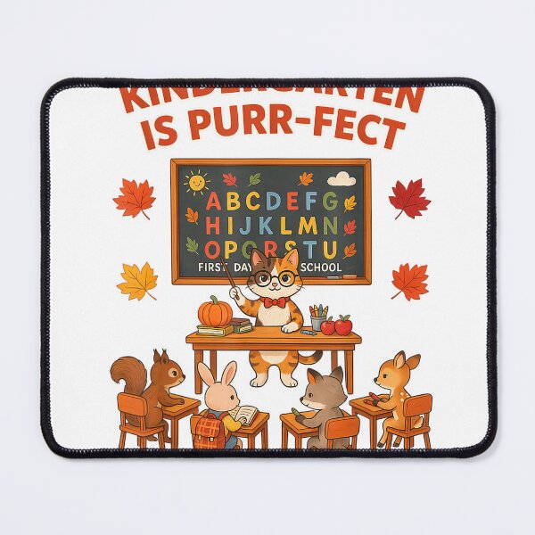 Item preview, Cute Cat Teacher Kindergarten is Purr-FECT Fall Autumn T-Shirt designed and sold by KTY-NUSS.
