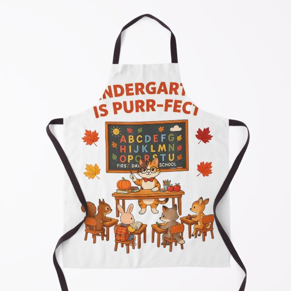 Item preview, Camiseta de otoño con la linda maestra gata para jardín de infantes: ¡es perfecta para otoño! designed and sold by KTY-NUSS.